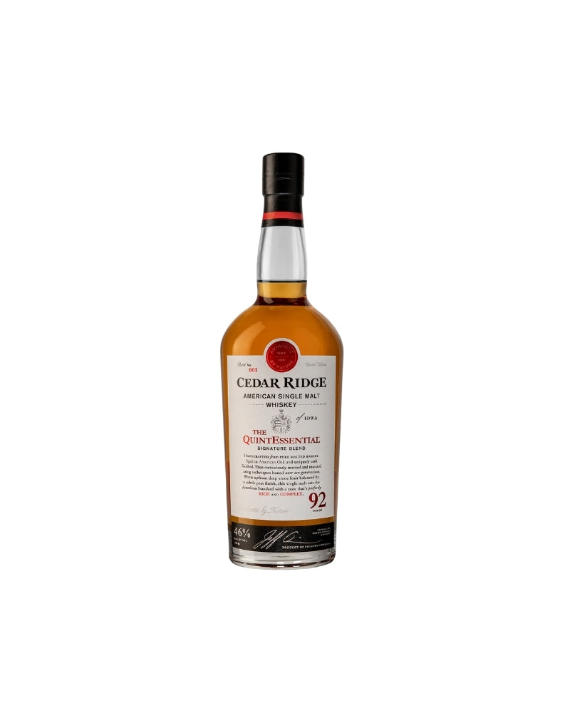 Cedar Ridge Single Malt Whiskey
