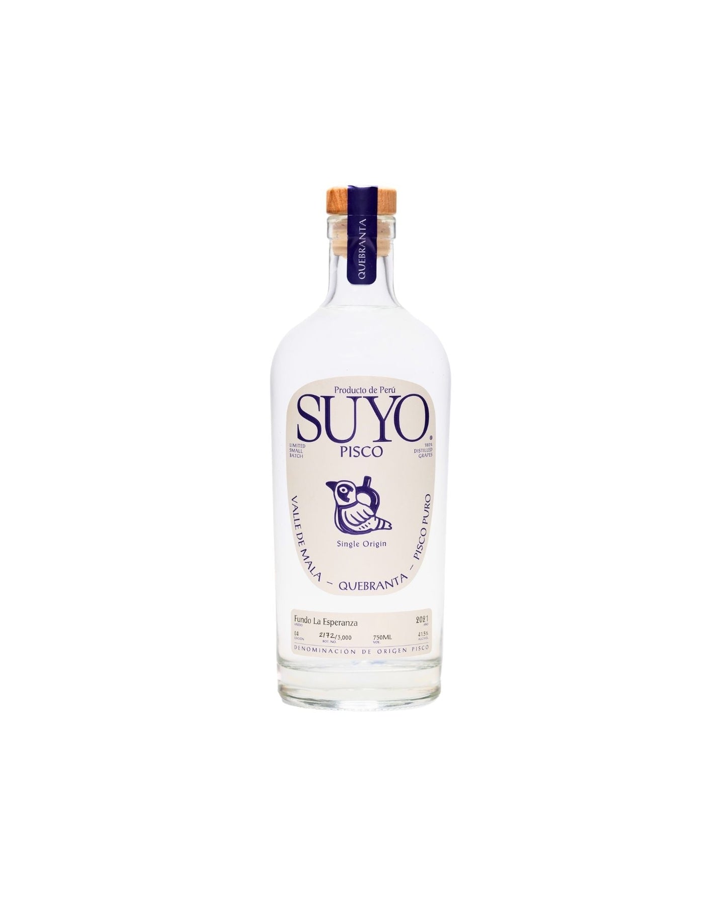 Pisco No.1 Quenbranta Suyo Pisco