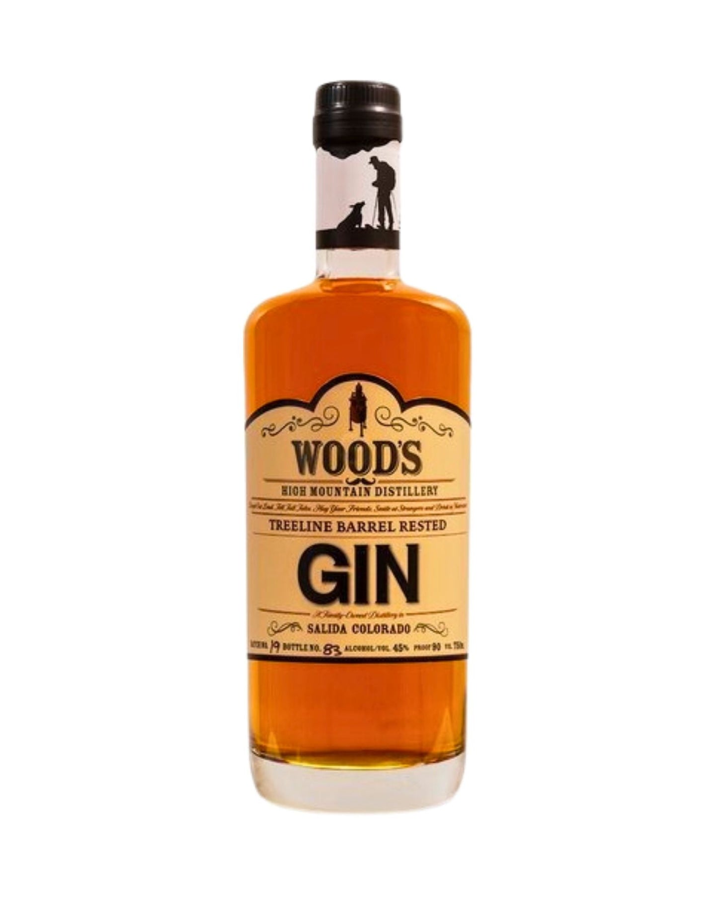 Wood's High Mountain Distillery Treeline Barrel Rested Gin 750mL