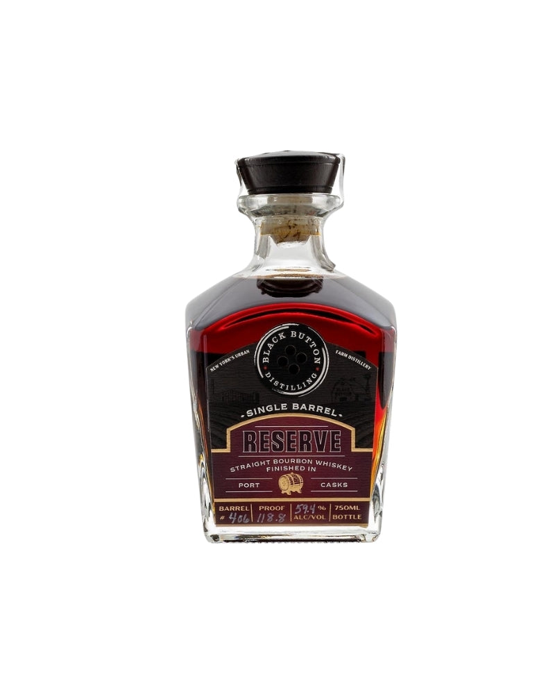 Black Button Distilling Single Barrel Straight Bourbon Finished in Port Casks