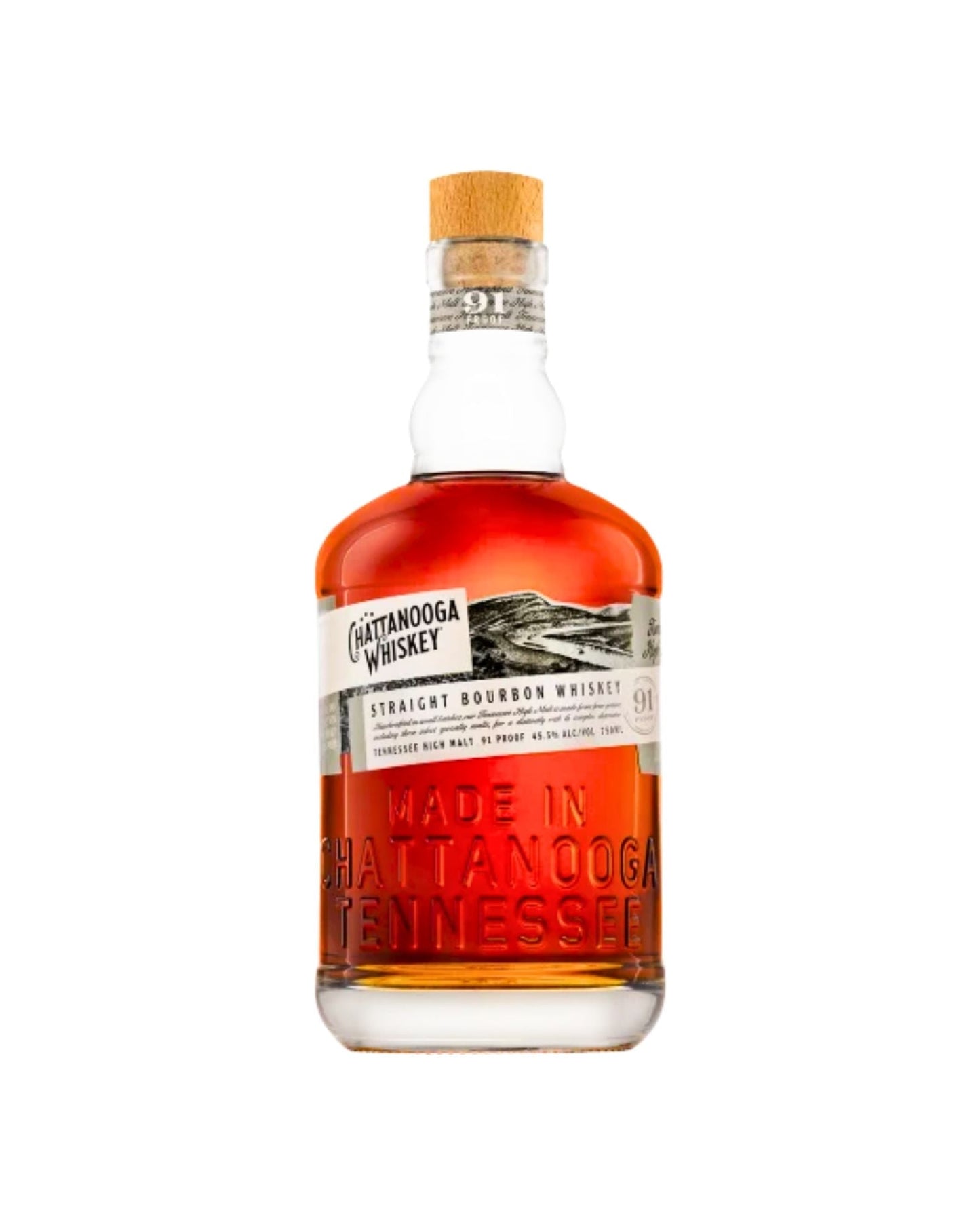 Chattanooga Whiskey Straight Bourbon 91 Proof
